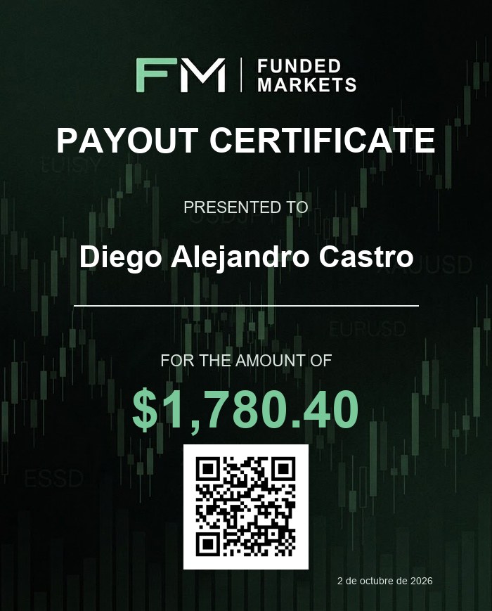 Certificado de pago Funded Markets