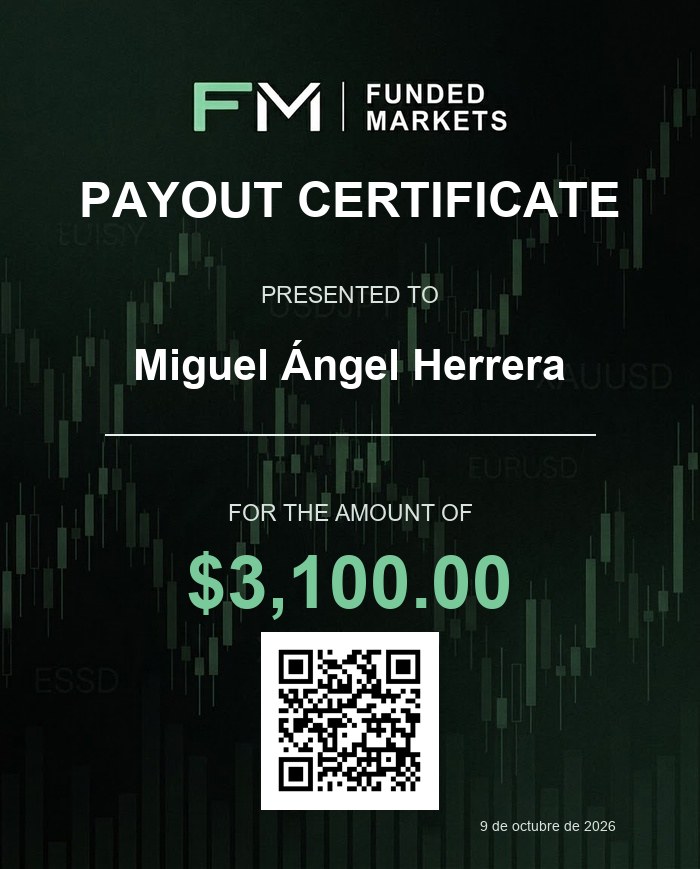 Certificado de pago Funded Markets