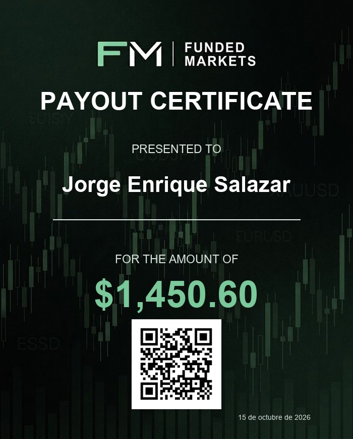 Certificado de pago Funded Markets
